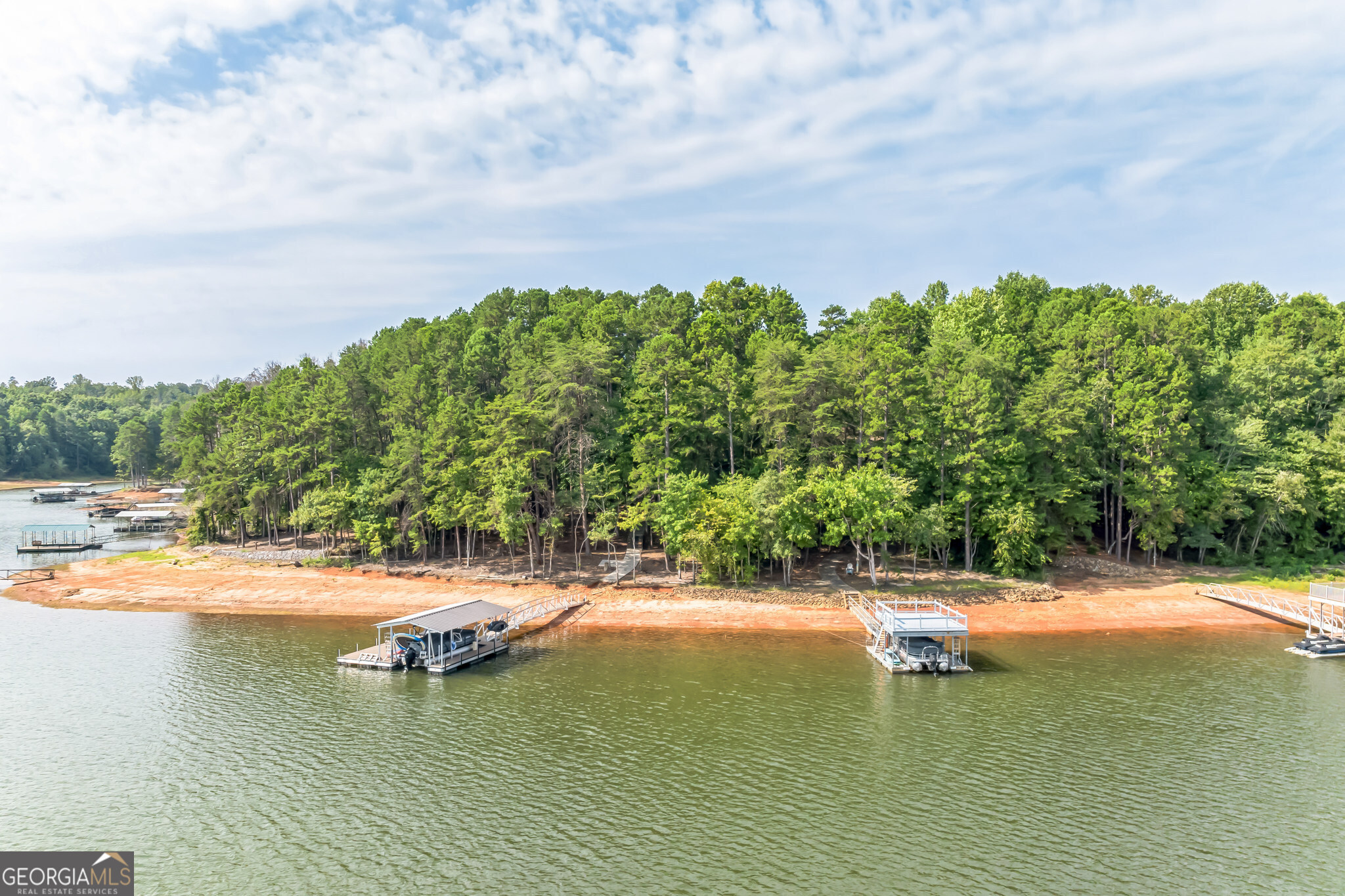 455 Chase Landing Martin, GA 30557 - Photo 23 of 37 a view of yard with swimming pool and trees in the background