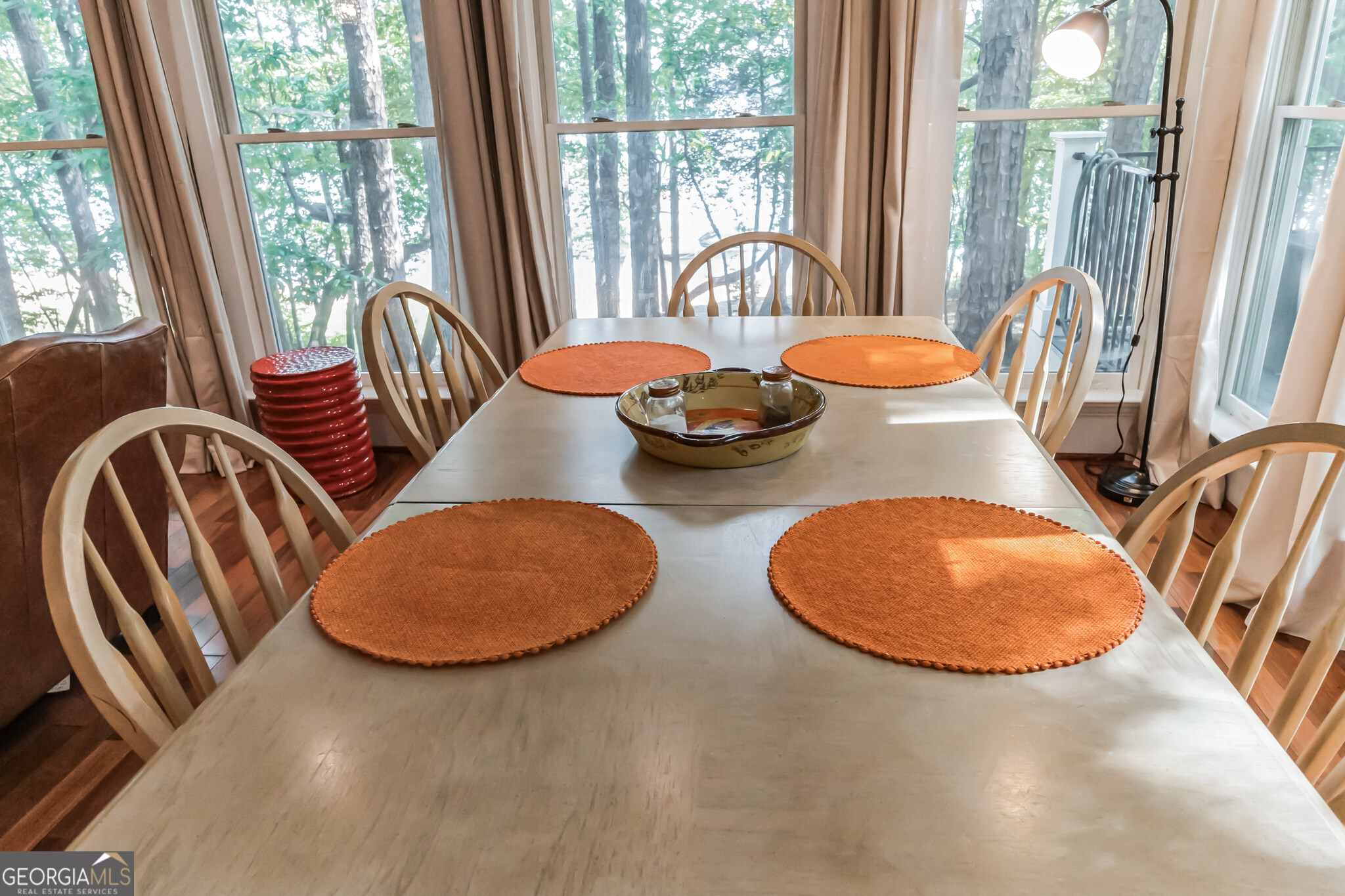 455 Chase Landing Martin, GA 30557 - Photo 29 of 37 a view of a dining room with furniture and a large window
