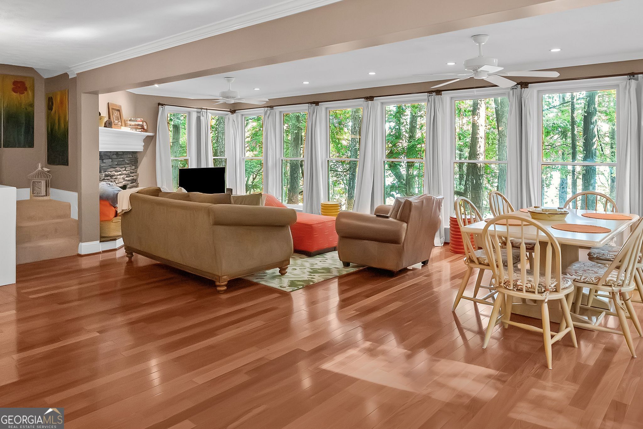 455 Chase Landing Martin, GA 30557 - Photo 7 of 37 a living room with furniture and large windows