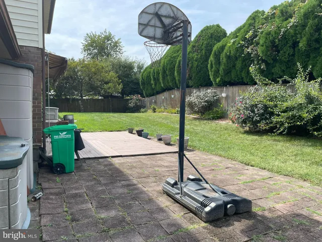 a view of a park with slide