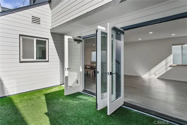 a view of front door and porch