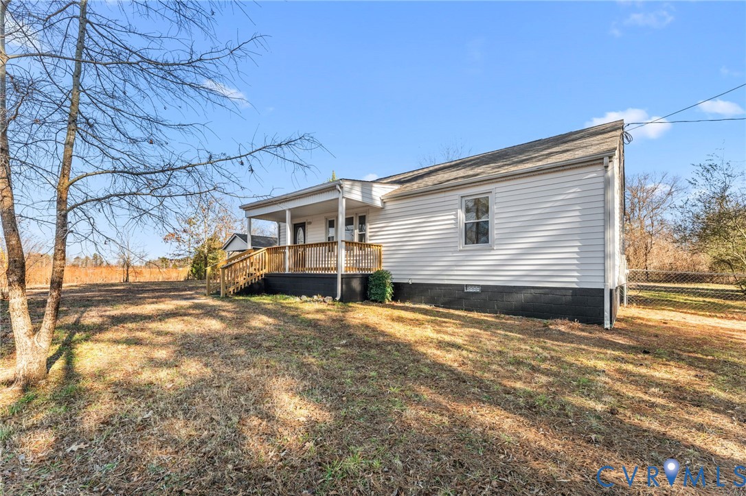 352 3rd Street Emporia, VA 23847 - Photo 20 of 25 a view of a house with a snow in the yard