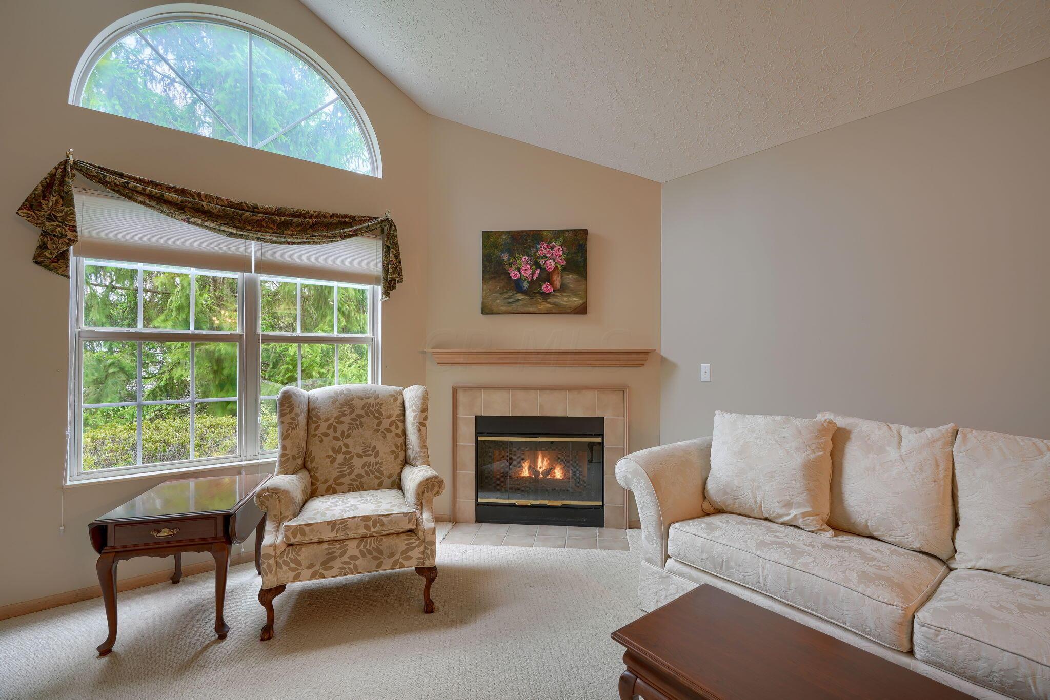 830 Windward Way, Unit 1 Columbus, OH 43230 - Photo 9 of 30 Gas fireplace, mantel