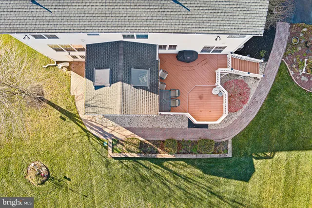 a aerial view of a house