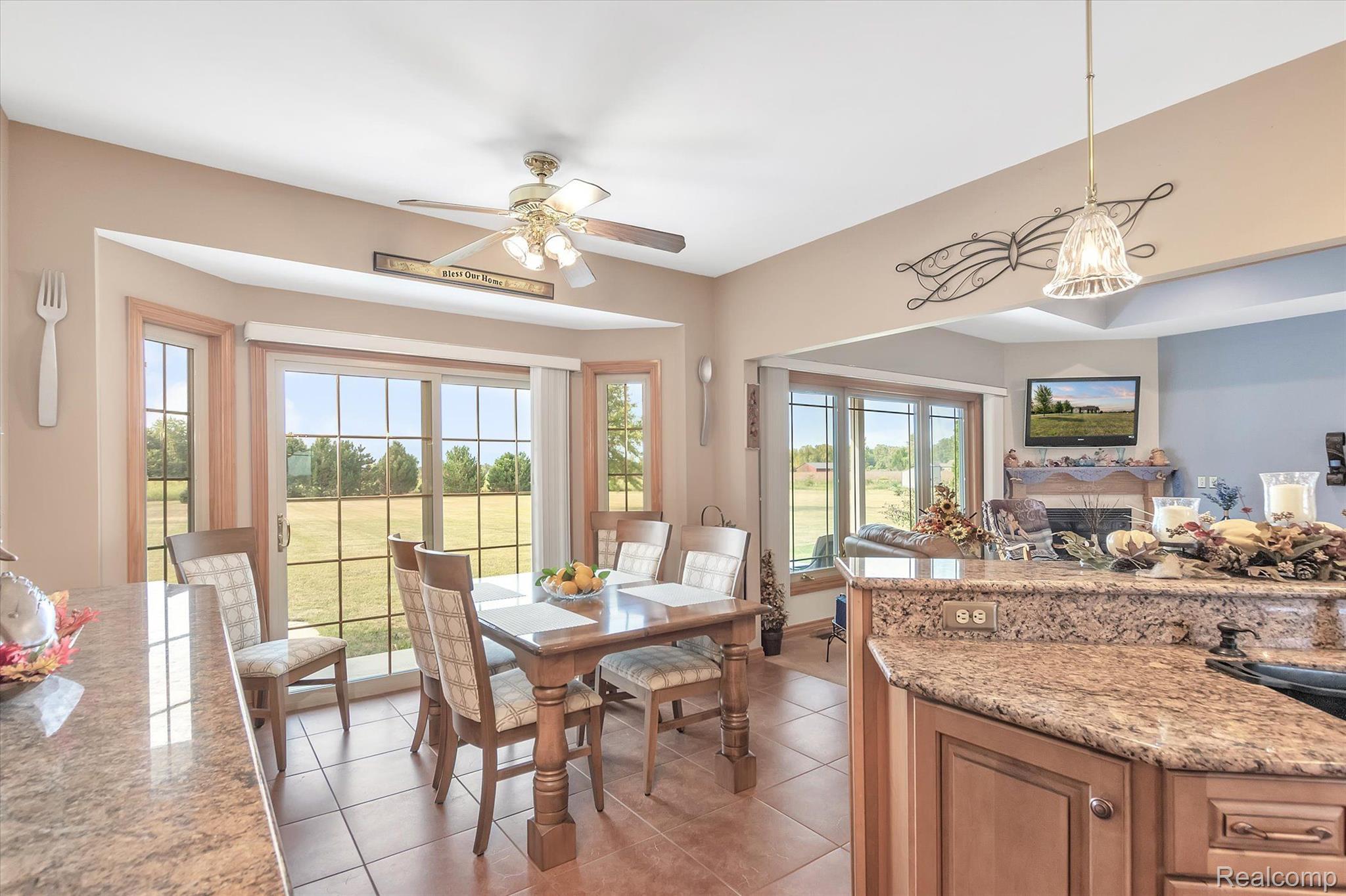 2269 West Sigler Road Carleton, MI 48117 - Photo 13 of 59 Breakfast Area with Doorwall to back patio