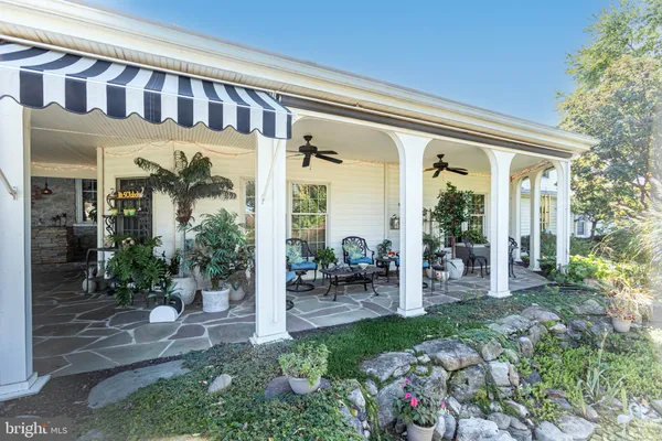 front view of a house with a porch