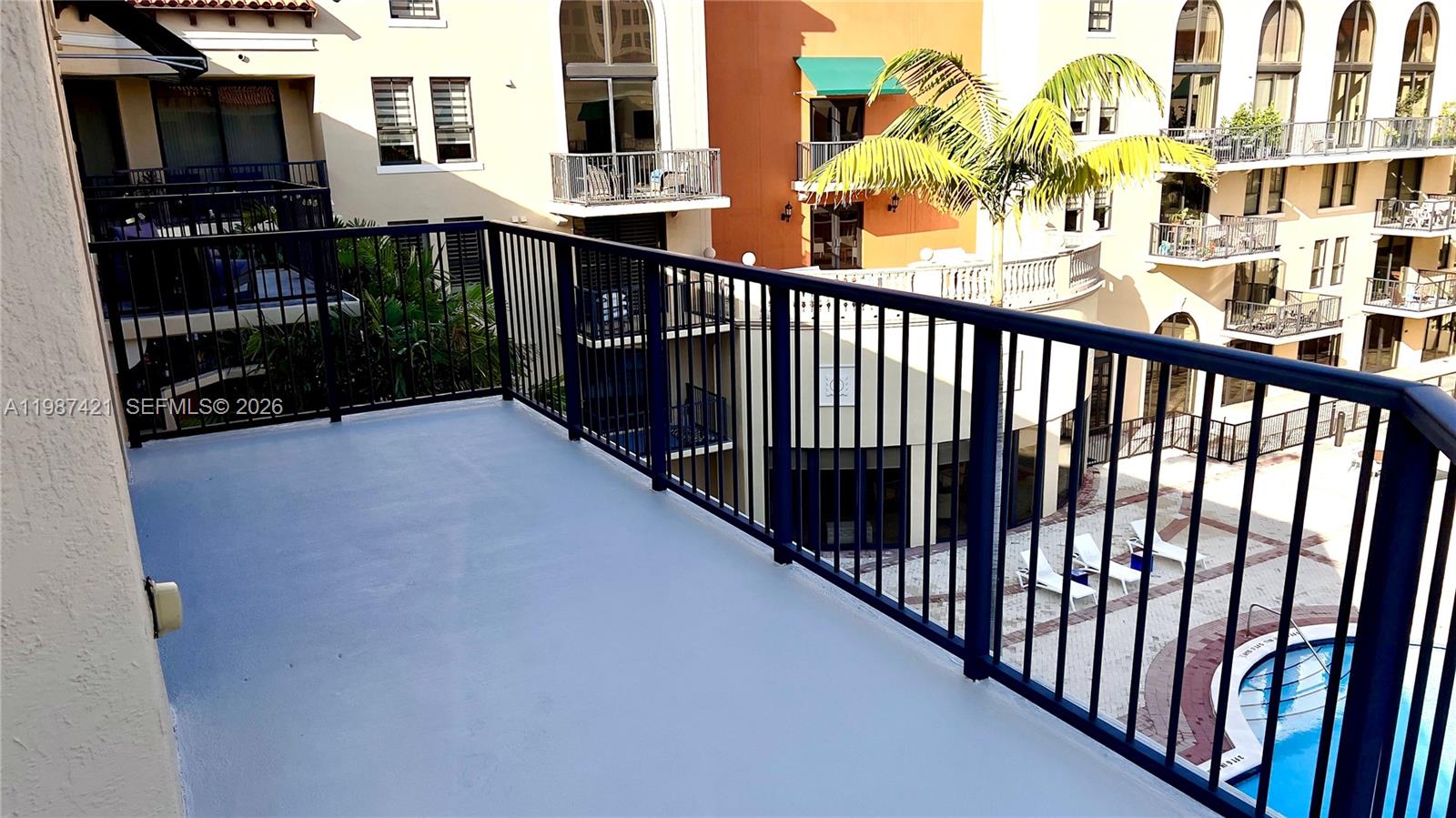 55 Merrick Way, Unit 825 Coral Gables, FL 33134 - Photo 23 of 26 a view of city from a balcony