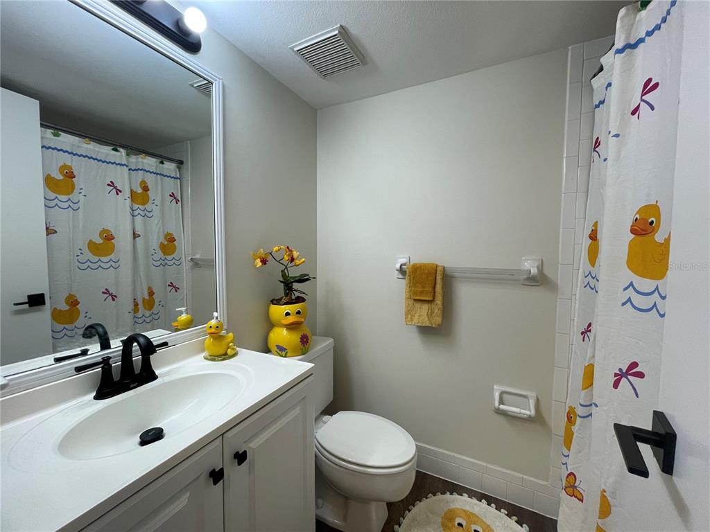 112 Palmetto Court, Unit 112 Oldsmar, FL 34677 - Photo 15 of 46 a bathroom with a sink mirror vanity and toilet