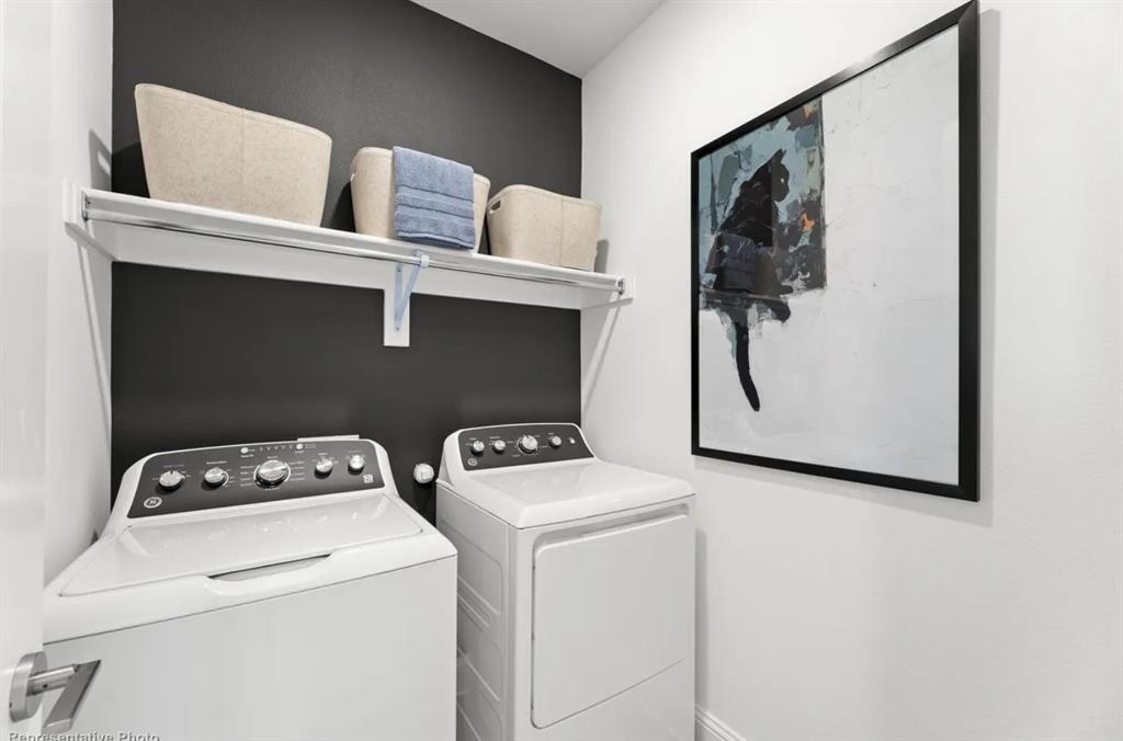 2504 Sturgis Street Forney, TX 75126 - Photo 14 of 24 a utility room with dryer and washer