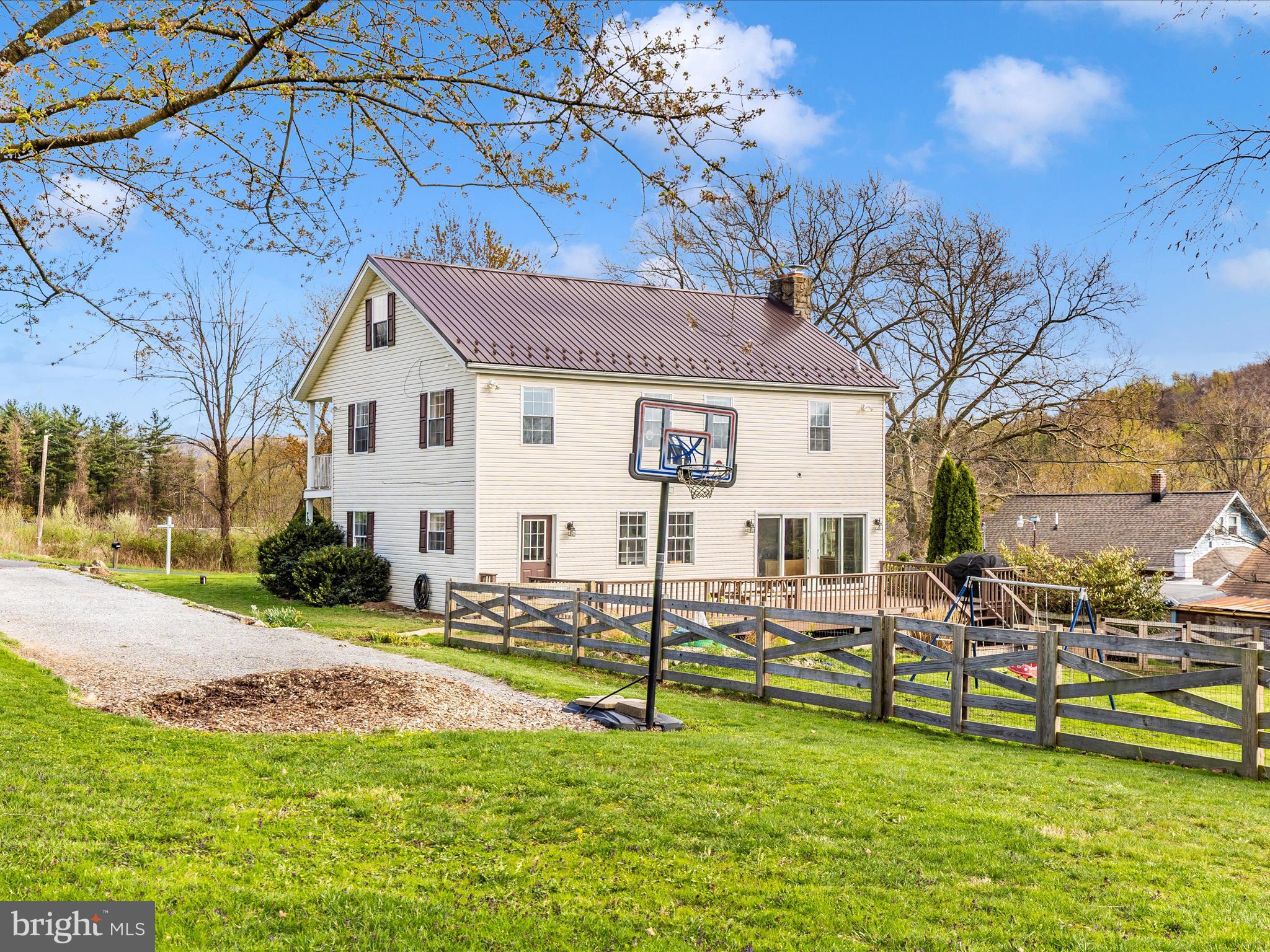 17128 Bentzel Road Sabillasville, MD 21780 - Photo 49 of 51 Rear View with fenced in yard