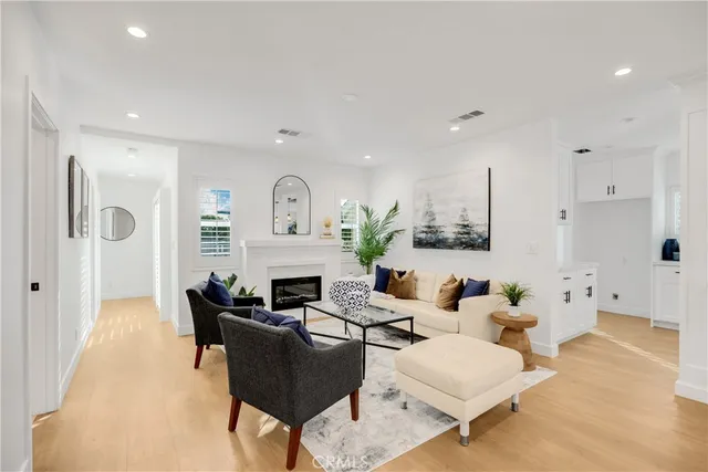 a view of a kitchen with dining area