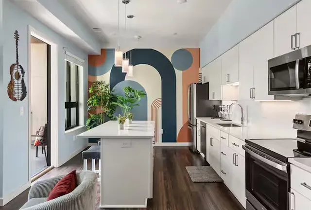 a view of a small space