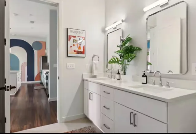 a front view of a house with garage