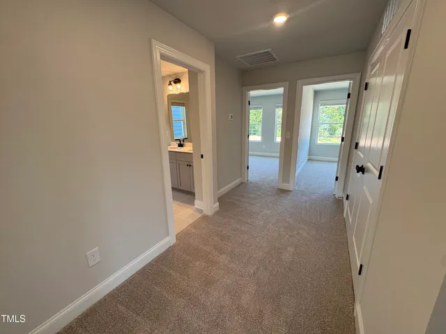 wooden floor and closet in a room