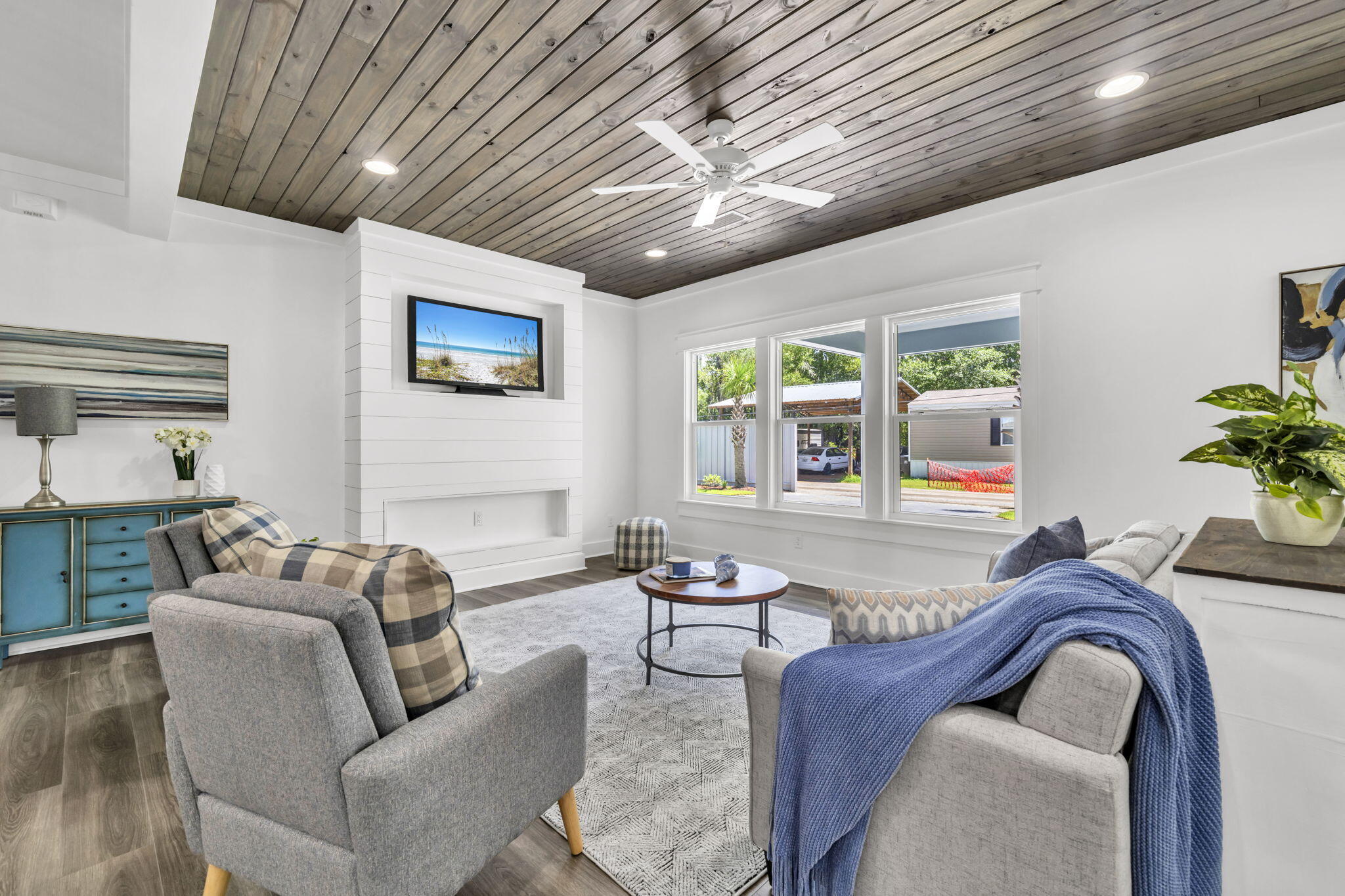 2672 Chat Holley Road Santa Rosa Beach, FL 32459 - Photo 23 of 53 a living room with furniture and a large window