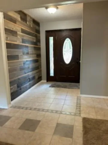 a view of a door of the house