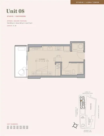 a media room with lots of furniture and a large window