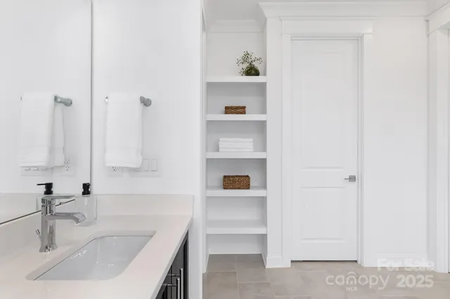 a bathroom with a sink and a tub