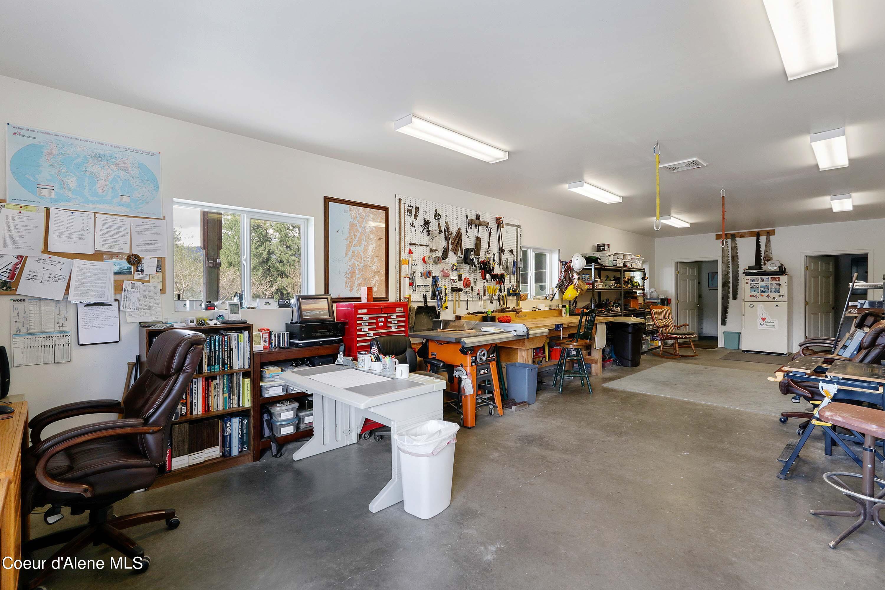 877 Heath Lake Road Sagle, ID 83860 - Photo 42 of 61 Shop Man Cave Area