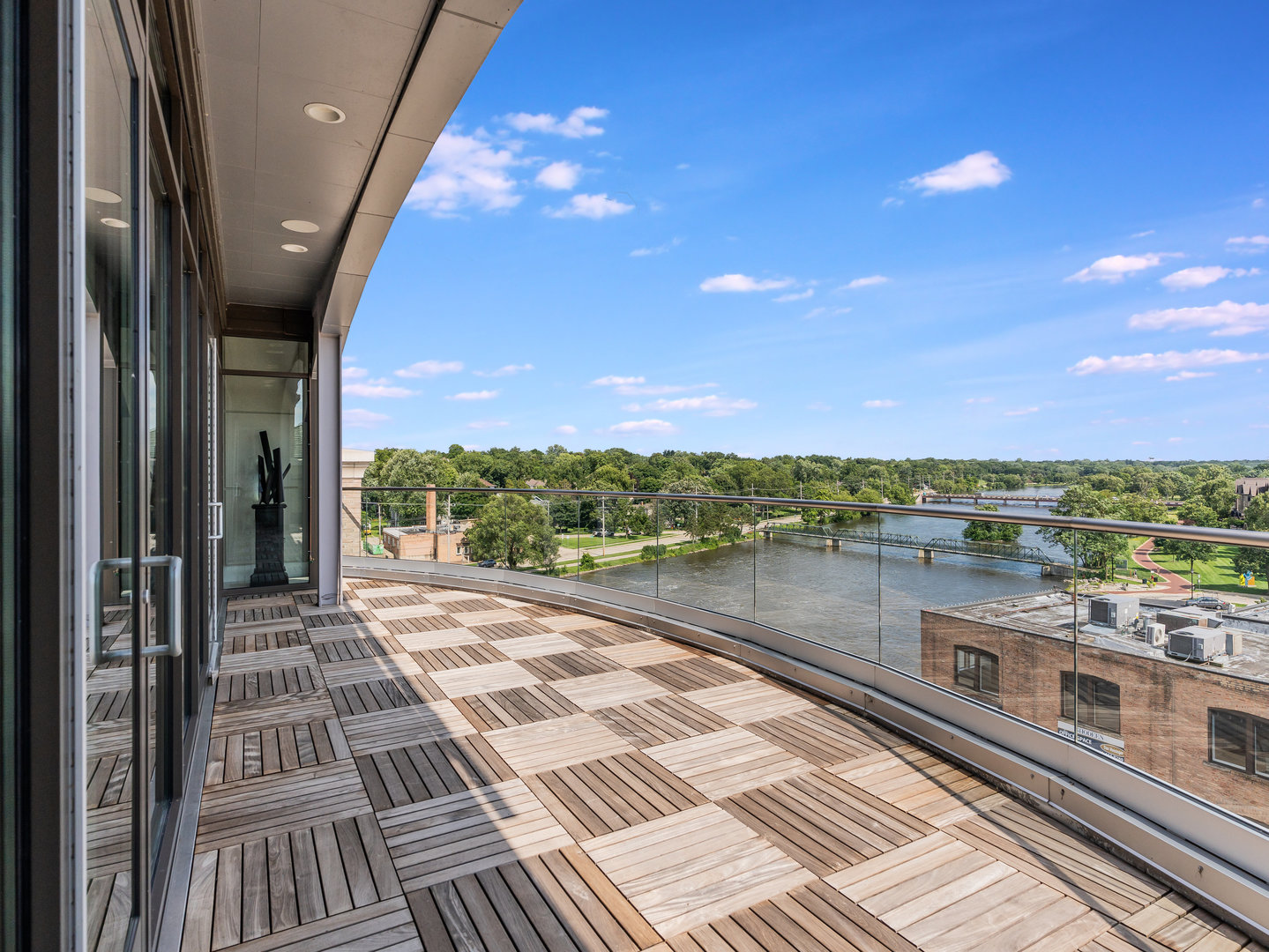 10 Illinois Street, Unit 5A St. Charles, IL 60174 - Photo 38 of 46 a view of a balcony with city view