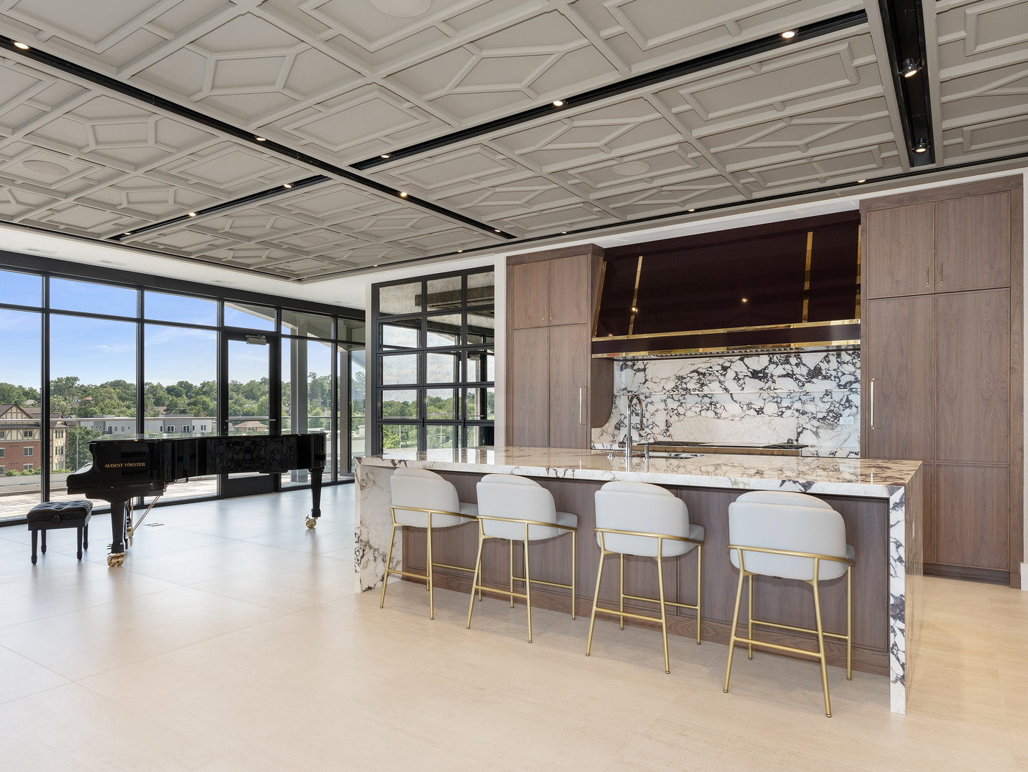 10 Illinois Street, Unit 5A St. Charles, IL 60174 - Photo 6 of 46 a dining room with furniture and floor to ceiling window