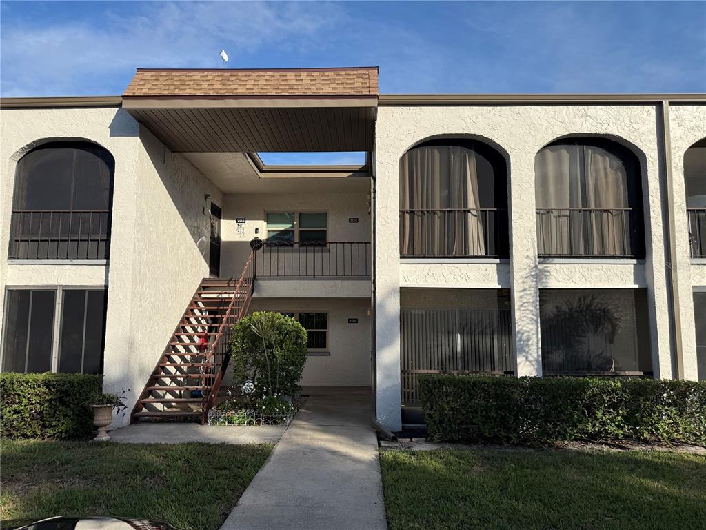 a front view of a house