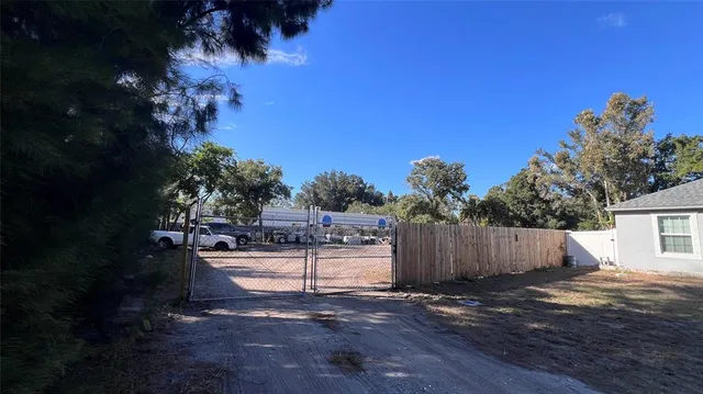 a view of road with houses