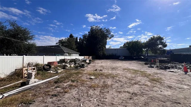 a view of road with trees