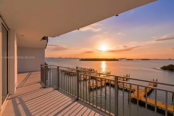 a view of ocean from deck