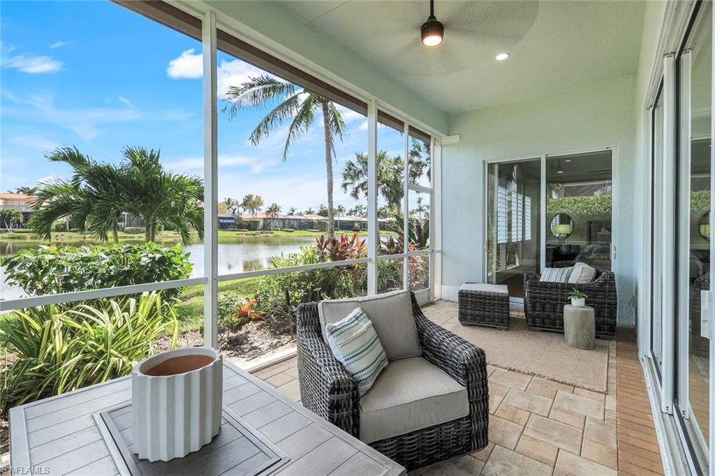 8500 Mallards Point Naples, FL 34114 - Photo 17 of 47 Rear Lanai with Water Views