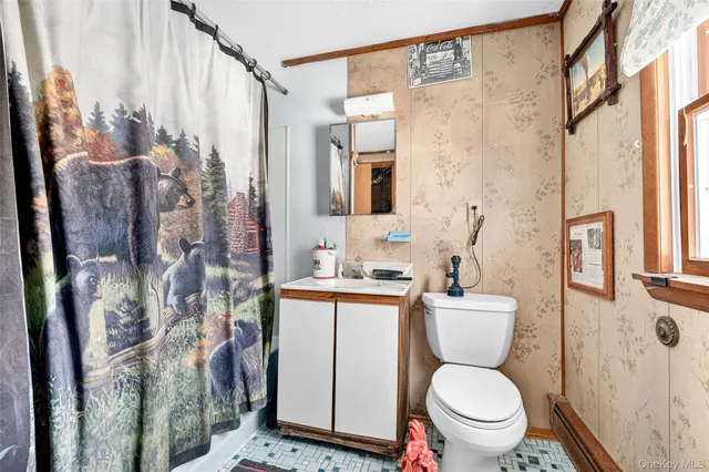 a white toilet sitting next to a bathroom sink