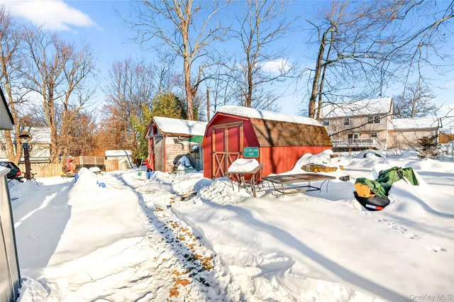 a view of outdoor space with seating