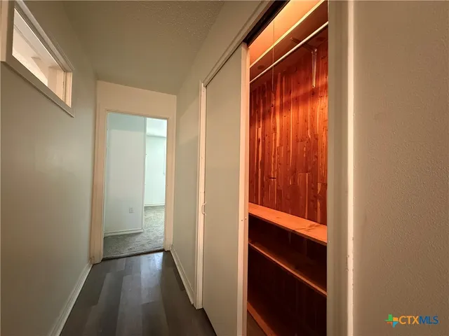 a view of walk in closet