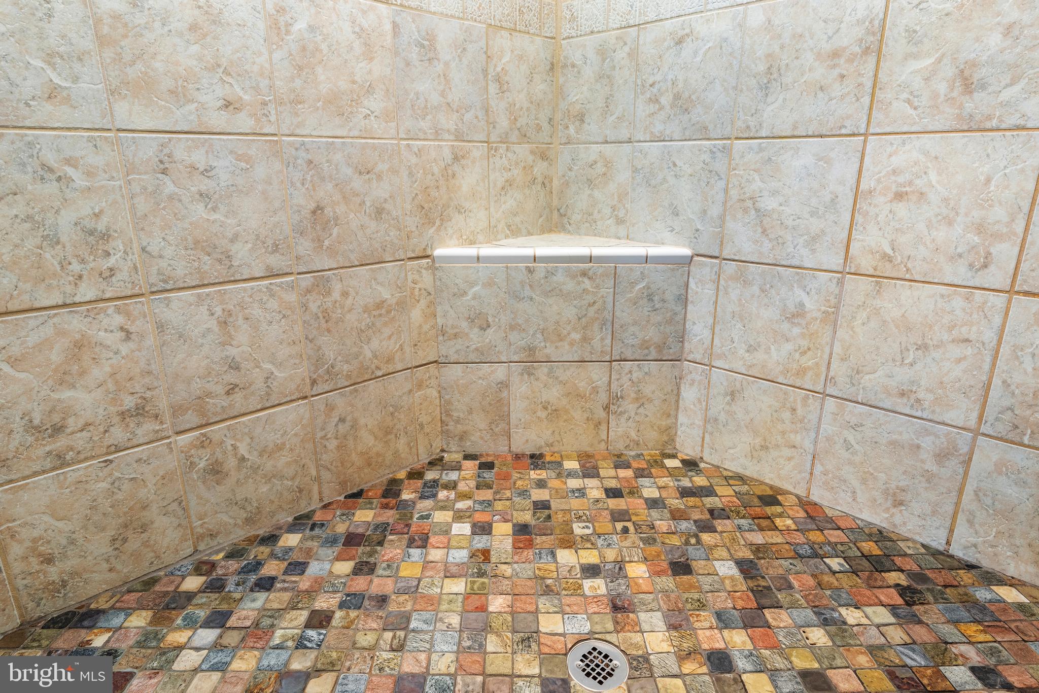 3630 Burkins Road Street, MD 21154 - Photo 20 of 41 Master Shower Mosaic Floor Tile