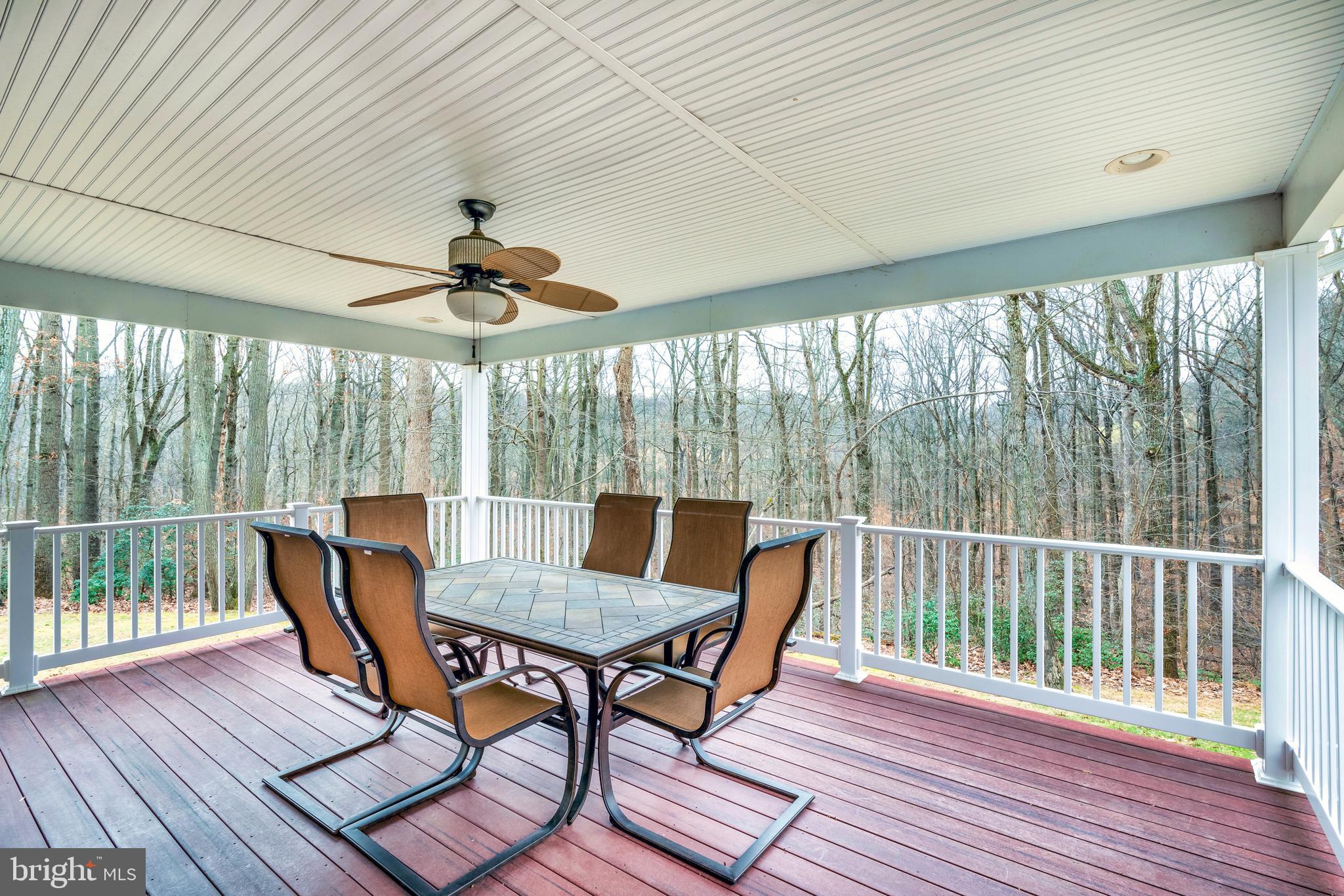 3630 Burkins Road Street, MD 21154 - Photo 37 of 41 Covered Deck overlooking the woods and stream