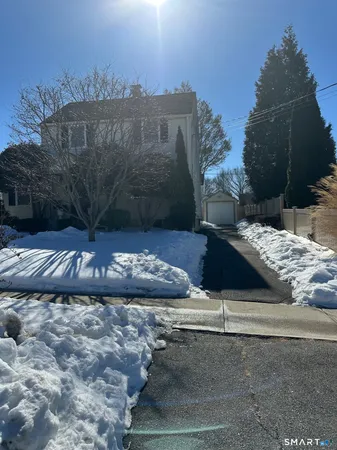 a view of a lake with houses