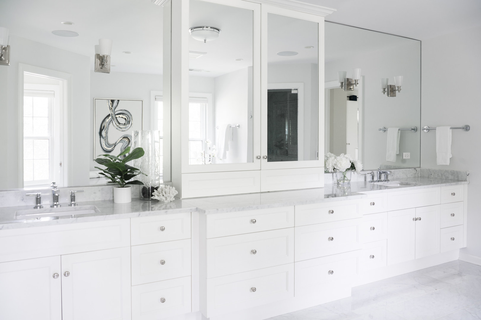 209 North Green Bay Road Lake Forest, IL 60045 - Photo 29 of 51 a bathroom with a sink and a mirror