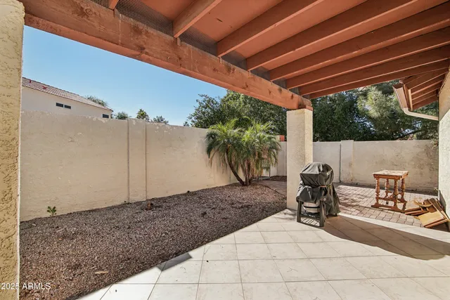 a view of outdoor space with furniture