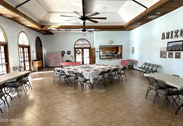 a room with table soccer and chess table