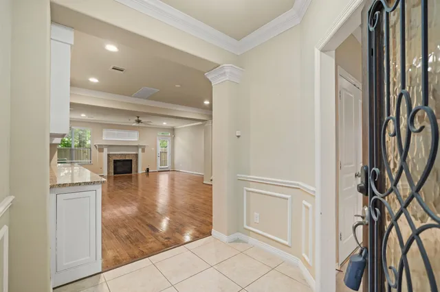a view of a livingroom with a fireplace