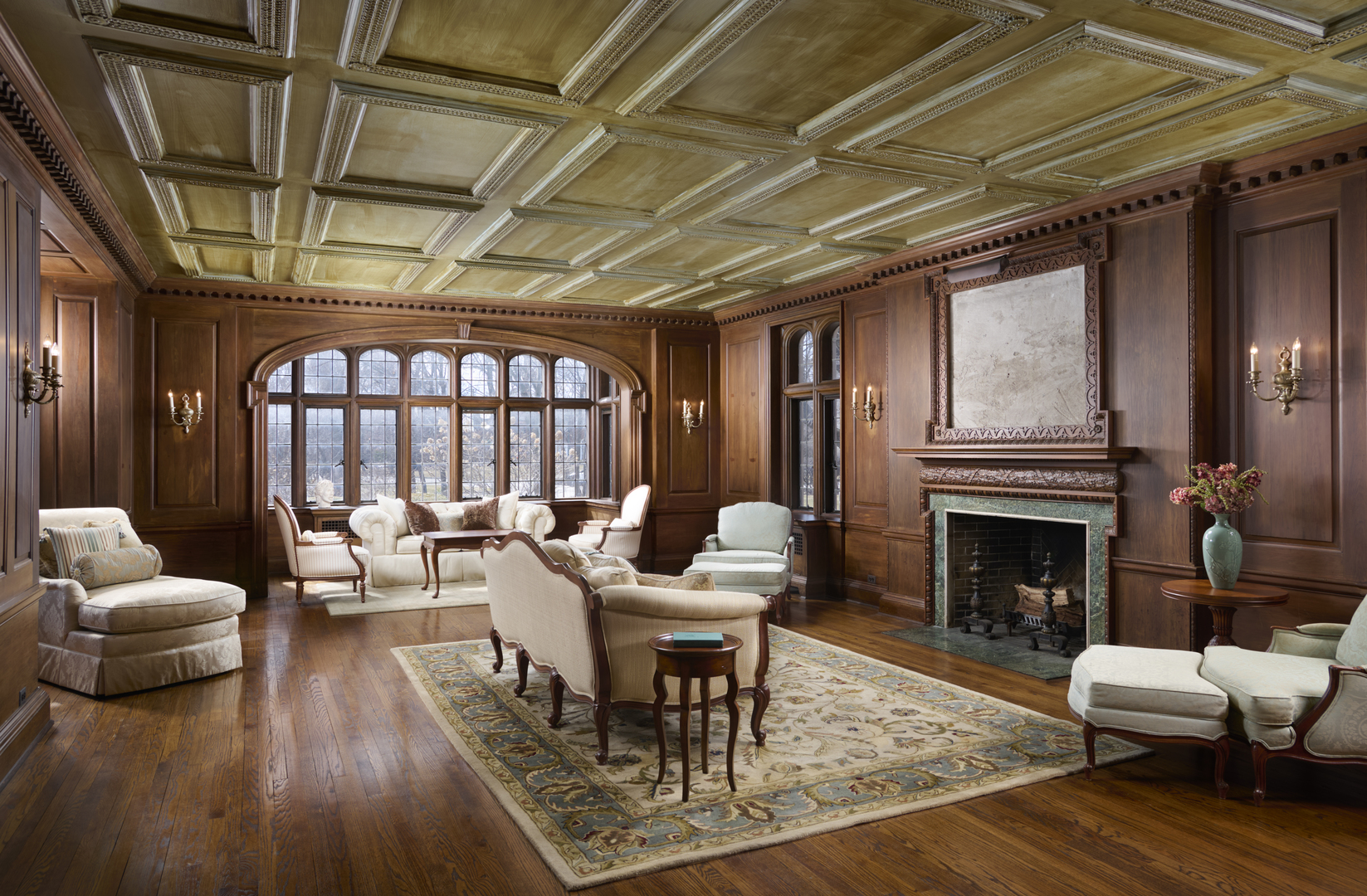 2122 West Hopkins Place Chicago, IL 60643 - Photo 13 of 36 a living room with furniture and a fireplace