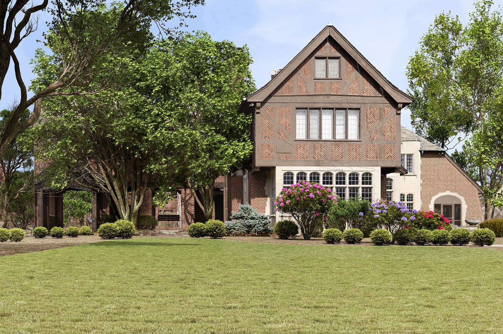 2122 West Hopkins Place Chicago, IL 60643 - Photo 4 of 36 a front view of a house with garden