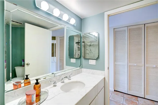 a view of living room and bathroom