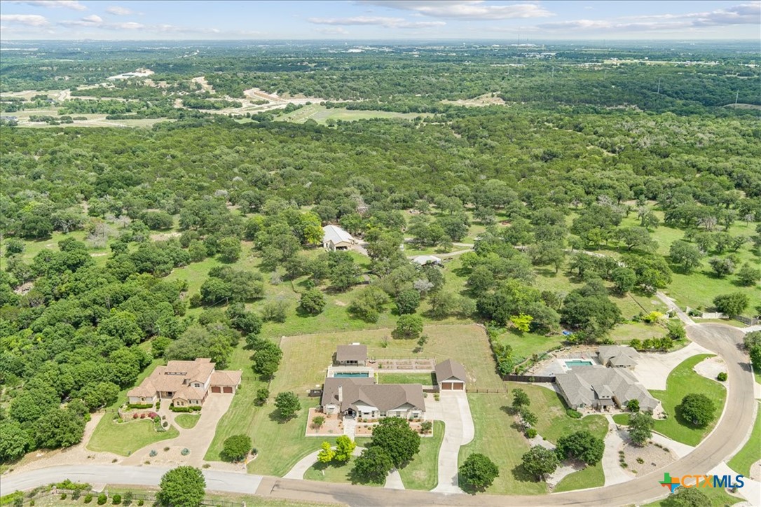 569 Messer Ranch Road Belton, TX 76513 - Photo 48 of 48 an aerial view of residential houses with outdoor space and trees