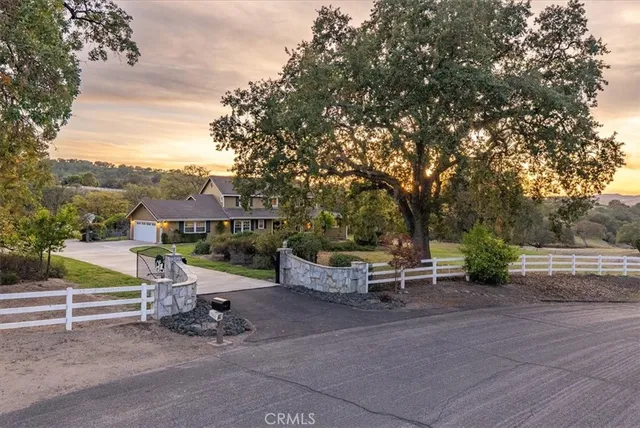 a view of outdoor space with trees all around