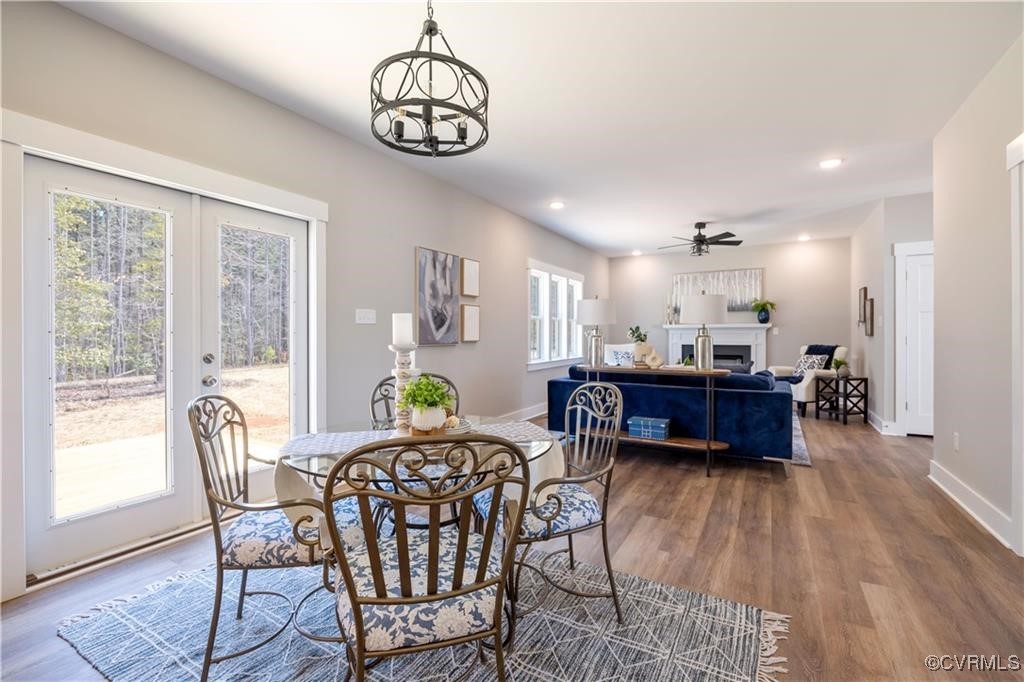 12036 Corte Castle Road Chesterfield, VA 23838 - Photo 11 of 31 a view of a dining room with furniture window and outside view