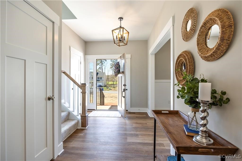 12036 Corte Castle Road Chesterfield, VA 23838 - Photo 5 of 31 a view of an entryway with wooden floor