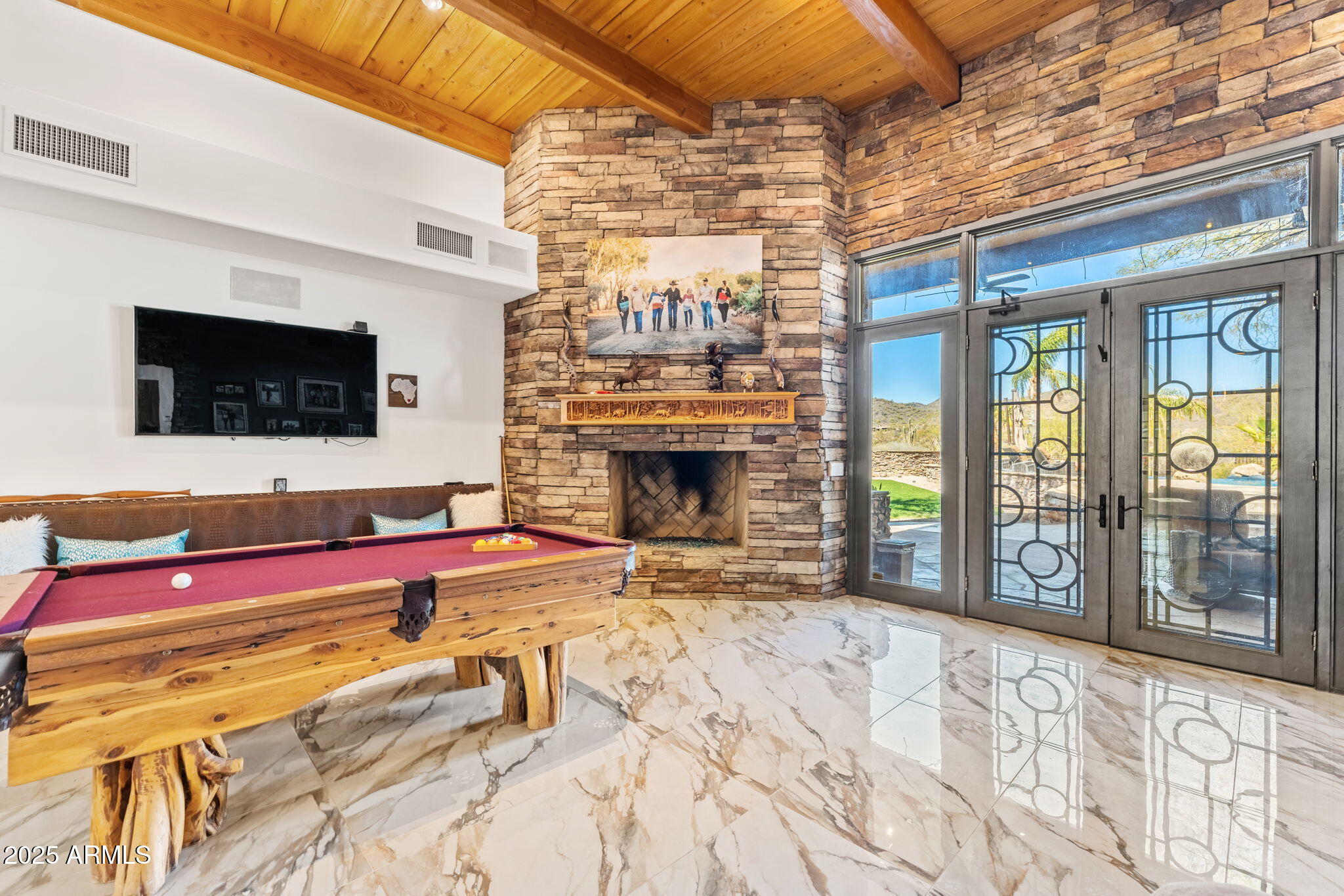5100 East Cloud Road Cave Creek, AZ 85331 - Photo 15 of 43 a view of an entryway with a fireplace