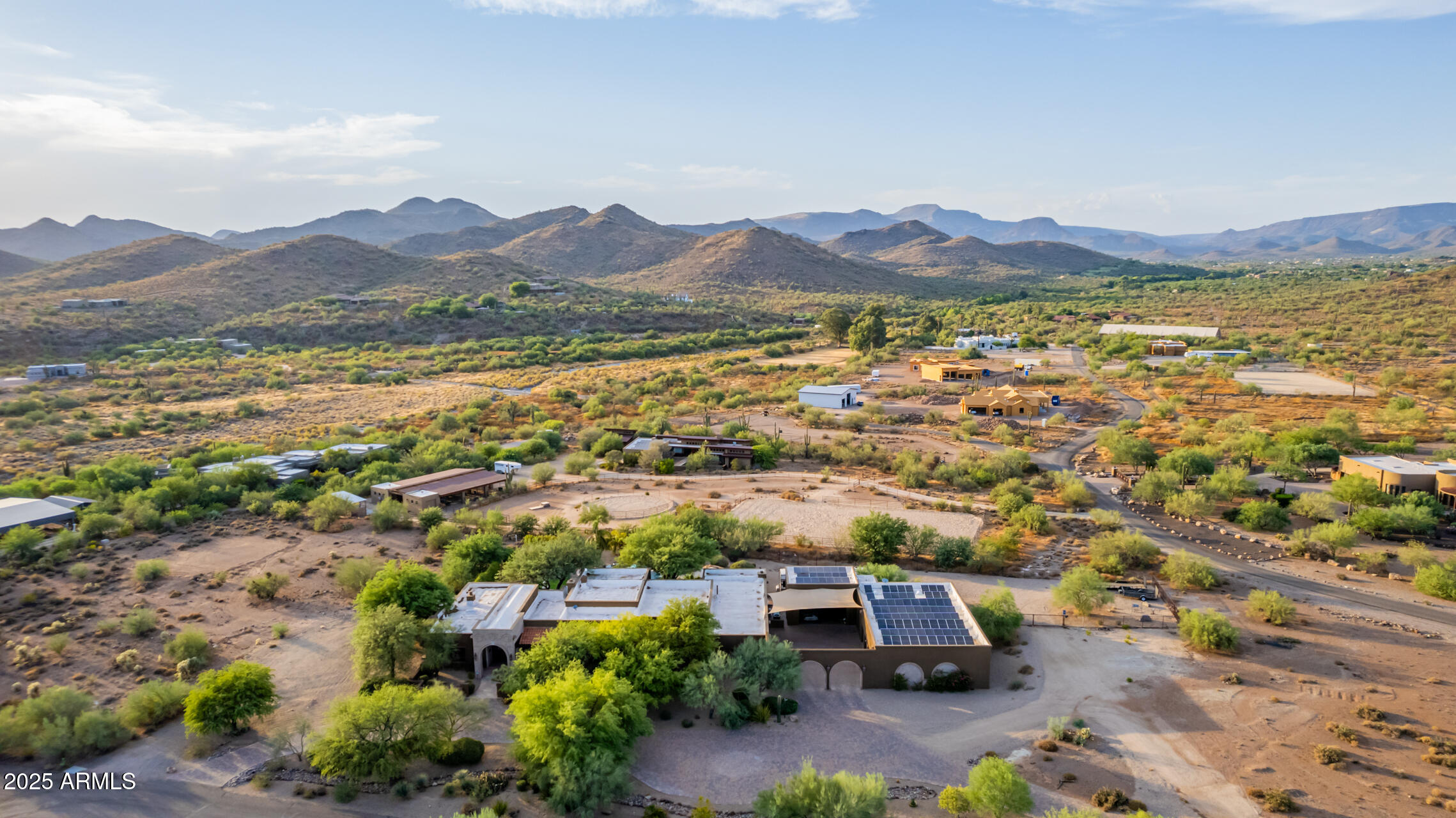 5100 East Cloud Road Cave Creek, AZ 85331 - Photo 40 of 43 an aerial view of residential houses with outdoor space and ocean view