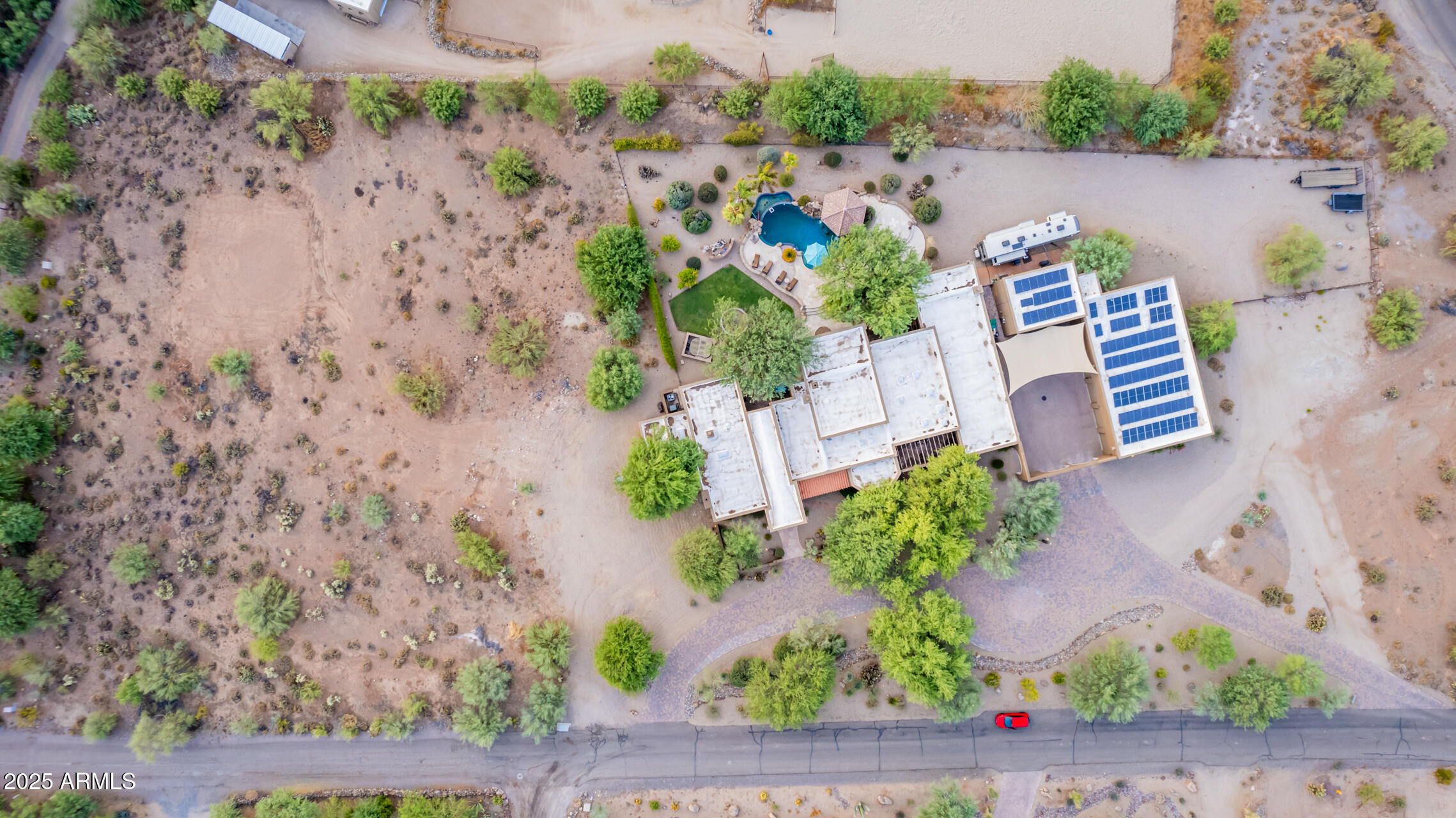 5100 East Cloud Road Cave Creek, AZ 85331 - Photo 43 of 43 an aerial view of house with yard